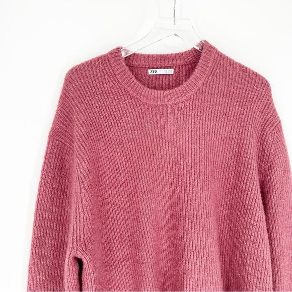 ZARA Oversized Crewneck Sweater L - Picture 3 of 5